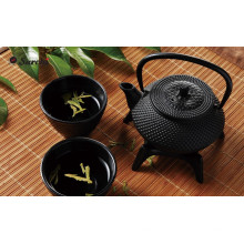 Hot sales China black Cast Iron Tea Pot Tea Set with Trivet
